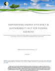 Empowering energy efficiency and sustainability in IT for federal agencies