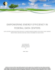 Empowering energy efficiency in federal data centers