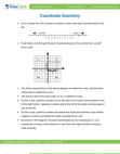 Math Worksheet-Co Ordinate Geometry