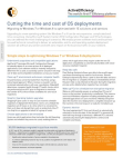 Windows 7 migration solution sheet
