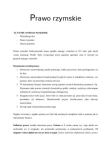 Prawo Rzymskie - Skrypt