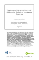 The Impact of the Global Economic Crisis on the Budgets of Low-Income Countries: A research report for Oxfam