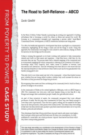 The Road to Self-Reliance - ABCD