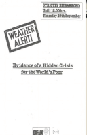 Weather Alert! Evidence of a hidden crisis for the world's poor