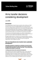Arms Transfer Decisions: Considering development