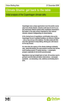 Climate Shame: Get back to the table: Initial analysis of the Copenhagen climate talks