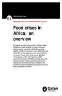 Food Crises in Africa: An overview