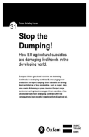 Stop the Dumping! How EU agricultural subsidies are damaging livelihoods in the developing world