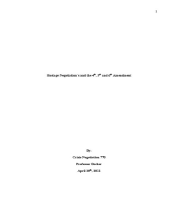 crisis negotiation manual