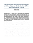 Project : Business Environment for SMEs in India Yr.2011