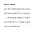 supply chain management