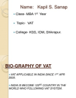 VAT sales tax