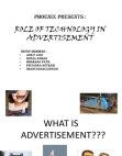 Technology in Advertisment