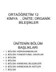 ORTAÖĞRETİM 12. SINIF KİMYA  DERSİ KİTABI