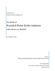 Branded Water Bottle Industry