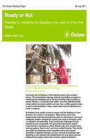 Ready or Not: Pakistan's resilience to disasters one year on from the floods