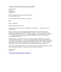 Application Letter Sample Exemple De Lettre De Motivation Pour Une