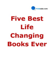 Five Best Life Changing Books Ever