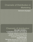 Channels of Distribution