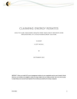 Claiming Energy Rebates