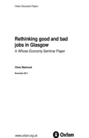 Rethinking Good and Bad Jobs in Glasgow
