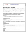 STRATEGIC MANAGEMENT