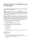 FDI Facts and Figures