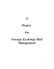 Project on Foreign Exchange Risk Management