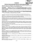 Manchester Town Meeting Day Warning from March 6, 2012