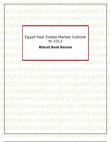Egypt Real Estate Market Outlook to 2013
