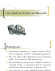 Case Study on Operation Research
