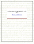 Online Advertising Market in India 2012