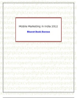 Mobile Marketing in India 2012