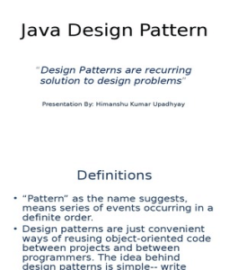Design Patterns in Java | Java design pattern examples tutorials
